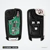 Carte électronique 2 à 5 boutons pour Chevrolet, Opel, puce ID46 - boîtier ouvert, circuit et face boutons séparés