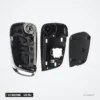 Clé pliante 2/3 boutons 433 MHz pour Citroën C2, C4, Peugeot 207, puce ID46 - pièces détachées, coque et lame séparées