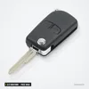 Clé pliante 2/3 boutons pour Mitsubishi Pajero, Triton, Lancer, puce ID46 - clé dépliée, lame sortie, vue de profil