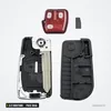 Clé pliante 2/3 boutons pour Mitsubishi Pajero, Triton, Lancer, puce ID46 - pièces détachées, coque rouge et puce