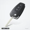 Clé pliante 3 boutons 433 MHz pour Ford Focus, Fiesta, Mondeo, puce 4D63 - lame sortie, vue de profil