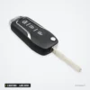 Clé pliante 3 boutons pour Ford Focus, Mondeo, Fiesta, Galaxy, lame HU101 - vue de face, boutons visibles, lame repliée