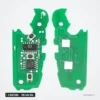 Clé pliante 315/434 MHz 3 boutons pour Audi A3, A4, TT, Q3, puce ID48 - circuit imprimé vert, deux faces