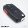 Clé pliante 315 MHz 4 boutons pour Volkswagen Jetta, Passat, puce ID48 - clé pliante fermée, lame rentrée