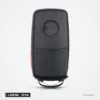 Clé pliante 315 MHz 4 boutons pour Volkswagen Jetta, Passat, puce ID48 - dos de la coque, lisse et sans lame