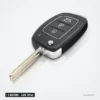 Clé pliante 433 MHz 3 boutons pour Hyundai Tucson, Santa Fe, lame TOY40 - clé pliée, vue de face