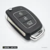 Clé pliante 433 MHz 3 boutons pour Hyundai Tucson, Santa Fe, lame TOY40 - lame dépliée sur le côté