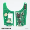 Clé pliante complète 2 à 5 boutons pour Opel Astra, Insignia, Zafira, puce ID46 - circuit imprimé vert, recto et verso
