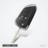 Clé pliante complète 2 à 5 boutons pour Opel Astra, Insignia, Zafira, puce ID46 - clé pliée vue de face, boutons visibles