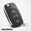 Clé pliante complète 315/433 MHz 2/3/4 boutons pour Audi A4, A6, TT, puce ID48 - clé pliante dépliée, autre angle