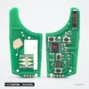 Clé pliante complète 315/433 MHz 2 à 5 boutons pour Opel Astra J, Zafira - circuit imprimé vert, gros plan composants