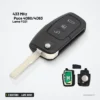 Clé pliante complète 433 MHz 3 boutons pour Ford Fusion, Focus, lame HU101 - clé avec lame dépliée et puce