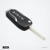 Clé pliante complète 433 MHz pour Ford Focus, Mondeo, puce 4D63/4D60 - clé pliante repliée, vue de profil