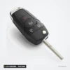 Clé télécommande 2/3/4 boutons pour Ford F150, Ranger, Mondeo, puce ID49 - lame dépliée, vue de face, boutons visibles