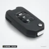 Clé télécommande 2/3 boutons pour Honda Accord, Civic, CR-V, Jazz, puce ID47 - vue de dos, coque fermée