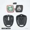 Clé télécommande 2/3 boutons pour Mitsubishi Pajero, Outlander, ASX, puce ID46 - pièces détachées, circuit imprimé et pile