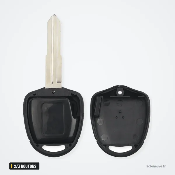 Clé télécommande 2/3 boutons pour Mitsubishi Triton, Pajero, Lancer, MIT8 - coque vide ouverte en deux parties