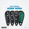 Clé télécommande 2/3 boutons pour Subaru Forester, Impreza, Legacy, Outback - trois versions et carte électronique