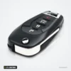 Clé télécommande 2 à 4 boutons pour Chevrolet Cruze, Malibu, Trailblazer - lame rentrée, vue de dessus