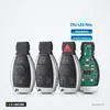 Clé télécommande 2 à 4 boutons pour Mercedes-Benz Classe A, B, S, E - trois coques avec carte électronique verte