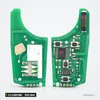Clé télécommande 2 à 5 boutons pour Chevrolet Cruze, Aveo, Orlando, puce ID46 - circuit imprimé exposé, vue des deux faces