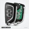 Clé télécommande 2 à 5 boutons pour Chevrolet Cruze, Aveo, Orlando - boîtier démonté avec circuit et cinq boutons visibles
