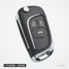 Clé télécommande 2 à 5 boutons pour Chevrolet Cruze, Malibu, Aveo, lame HU100 - clé pliée argentée, lame visible