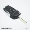 Clé télécommande 2 à 5 boutons pour Chevrolet Cruze, Malibu, Aveo, lame HU100 - clé pliée chromée, vue de face