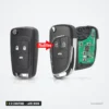 Clé télécommande 2 à 5 boutons pour Chevrolet Cruze, Malibu, Aveo, lame HU100 - transformation en télécommande avec circuit