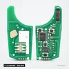 Clé télécommande 2 à 5 boutons pour Opel Astra, Corsa, Insignia, puce ID46 - circuit imprimé ouvert, deux faces vertes