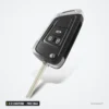 Clé télécommande 2 à 5 boutons pour Opel Astra, Corsa, Insignia, puce ID46 - clé pliante avec lame sortie, vue en angle