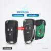 Clé télécommande 2 à 5 boutons pour Opel Astra, Corsa, Insignia, Zafira - clé pliée et version modifiée avec circuit ouvert