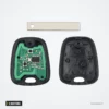 Clé télécommande 2 boutons pour Peugeot 207, 307, Citroën C3, Picasso, ID46 - lame et coque ouverte séparées