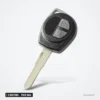Clé télécommande 2 boutons pour Suzuki Swift, SX4, Grand Vitara, puce ID46 - vue de face, lame orientée vers le bas