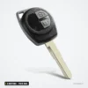 Clé télécommande 2 boutons pour Suzuki Swift, SX4, Grand Vitara, puce ID46 - gros plan sur la tête et les boutons
