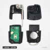 Clé télécommande 2 boutons pour VW Golf, Passat, Seat Ibiza, lame HU66 - pièces détachées, boîtier et circuit séparés
