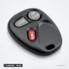 Clé télécommande 3/4 boutons pour Chevrolet Tahoe, GMC Sierra, 315 MHz - vue de face arrondie, trois boutons