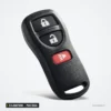 Clé télécommande 3/4 boutons pour Nissan Altima, Maxima, Armada, puce ID46 - vue de face, trois boutons lock et alarme