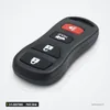 Clé télécommande 3/4 boutons pour Nissan Altima, Maxima, Armada, puce ID46 - vue de face, quatre petits boutons groupés