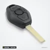 Clé télécommande 3 boutons pour BMW Série 3, Série 5, Série 7, X5, puce ID46 - clé vue de face avec lame repliable
