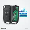 Clé télécommande 3 boutons pour Chevrolet Cruze, Lova, Aveo, Orlando, ID46 - télécommande pliante ouverte, circuit visible