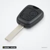 Clé télécommande 3 boutons pour Citroën C1, C3, Xsara, Berlingo, puce ID46 - vue de face sous un angle différent