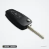 Clé télécommande 3 boutons pour Ford C-Max, S-Max, Focus, lame HU101 - vue en angle, trois boutons visibles