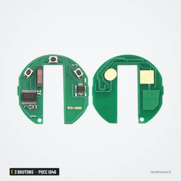 Clé télécommande 3 boutons pour Mini Cooper, Clubman, Countryman, puce ID46 - deux circuits imprimés côte à côte