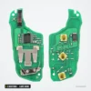 Clé télécommande 3 boutons pour Peugeot 208, 308, 508, Citroën C3 - intérieur ouvert, circuit imprimé des deux faces
