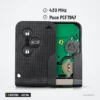 Clé télécommande 3 boutons pour Renault Clio, Megane, Dacia Logan, 433 MHz - carte à puce ouverte, pile et logement visibles