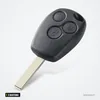 Clé télécommande 3 boutons pour Renault Trafic, Twingo, Dacia Duster, Logan - vue de face, trois boutons