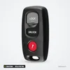 Clé télécommande 313,8/315 MHz 3 boutons pour Mazda 3, Mazda 6 - télécommande vue de face avec bouton panique rouge