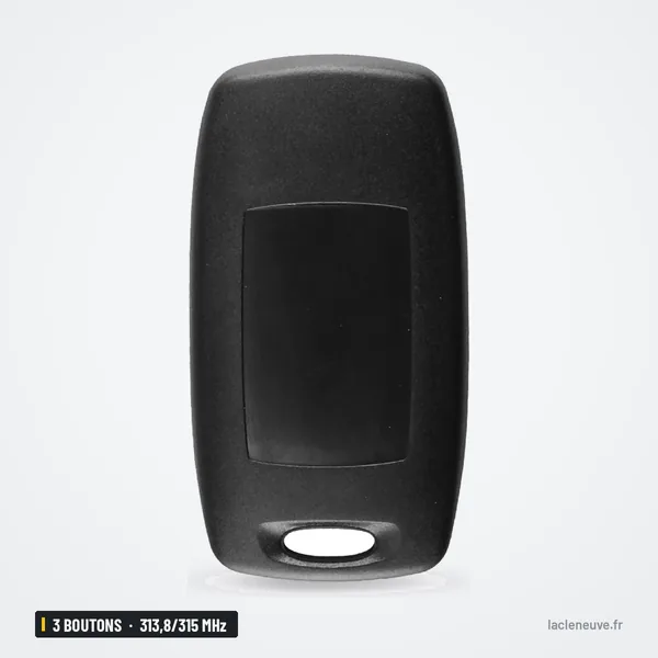Clé télécommande 313,8/315 MHz 3 boutons pour Mazda 3, Mazda 6 - dos de la télécommande, vue arrière