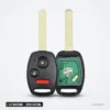 Clé télécommande 313,8/433 MHz 2/3 boutons pour Honda, Acura, puce ID46 - deux clés, circuit et pile visibles